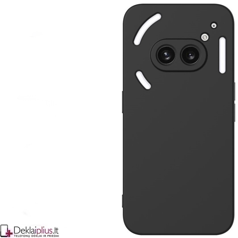 Silikoninis ploniausias dėklas su kameros apsauga - juodas (Nothing Phone 2A/Nothing Phone 2A Plus) Silikoninis ploniausias dėklas su kameros apsauga - juodas (Nothing Phone 2A/Nothing Phone 2A Plus)